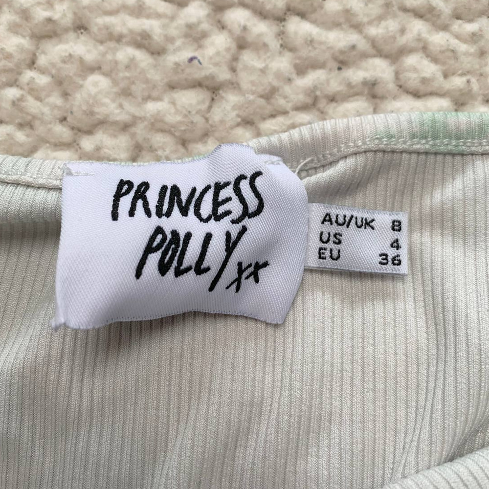 Princess Polly Shaed Green Tie Dye Tank Top - Picture 4 of 5